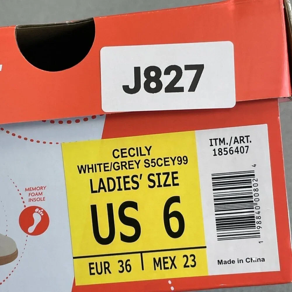 NEW J Sport Cecily Women's Size 6 Sneakers White & Grey